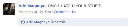 Liking your own Facebook status